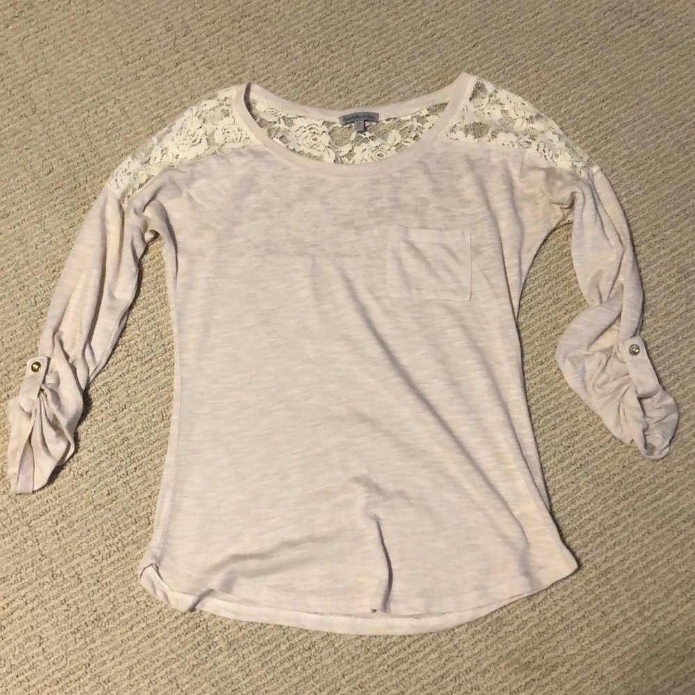 Lace long sleeve shirt